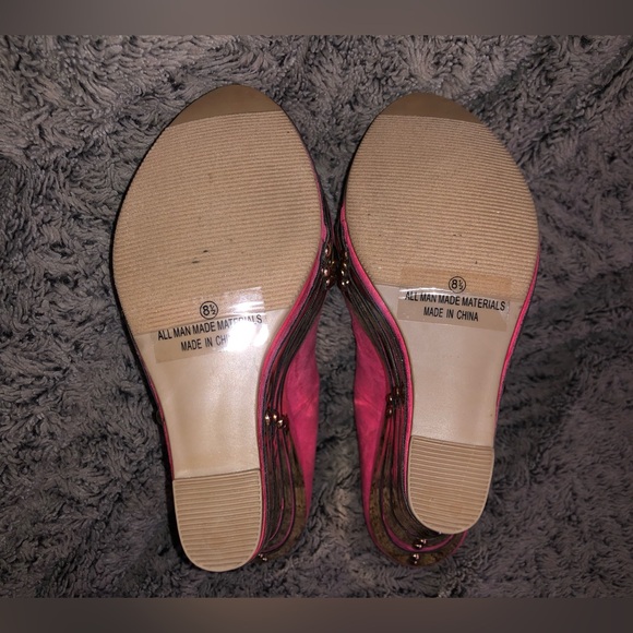 (Read description) Alba Footwear Hot Pink 5” Heels Elisa-1 Fuchsia size 8.5 - Picture 9 of 15